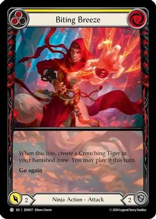 Biting Breeze (Yellow) (ZEN017) [Blitz Deck: Part the Mistveil - Zen] - Deck Out Gaming