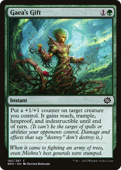 Gaea's Gift (182) [The Brothers' War] foil - Deck Out Gaming