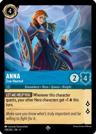 Anna - True-Hearted (138/204) [Ursulas Return] - Deck Out Gaming