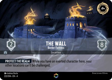 The Wall - Border Fortress (Enchanted) (222/204) [Ursulas Return] Holofoil - Deck Out Gaming