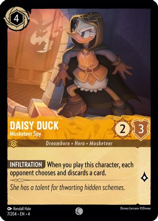 Daisy Duck - Musketeer Spy (7/204) [Ursulas Return] - Deck Out Gaming