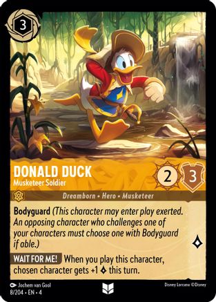 Donald Duck - Musketeer Soldier (8/204) [Ursulas Return] - Deck Out Gaming