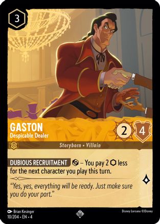 Gaston - Despicable Dealer (10/204) [Ursulas Return] - Deck Out Gaming