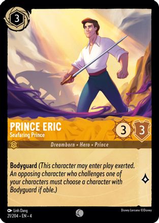 Prince Eric - Seafaring Prince (21/204) [Ursulas Return] - Deck Out Gaming