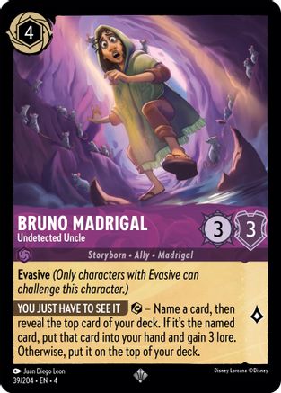 Bruno Madrigal - Undetected Uncle (39/204) [Ursulas Return] - Deck Out Gaming