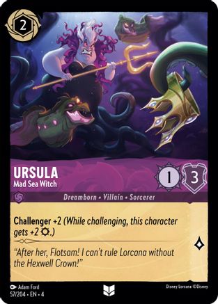 Ursula - Mad Sea Witch (57/204) [Ursulas Return] - Deck Out Gaming