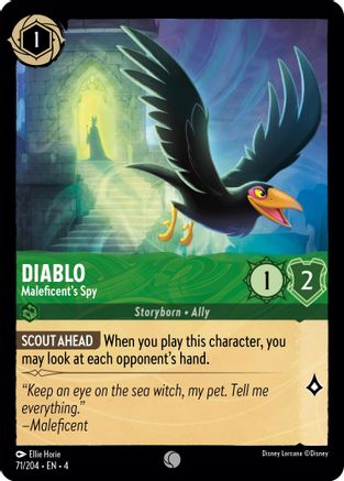 Diablo - Maleficent's Spy (71/204) [Ursulas Return] Cold Foil - Deck Out Gaming