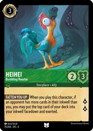 Heihei - Bumbling Rooster (75/204) [Ursulas Return] - Deck Out Gaming