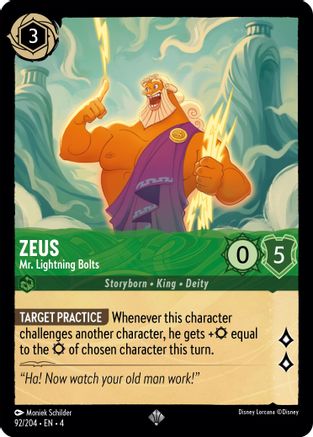 Zeus - Mr. Lightning Bolts (92/204) [Ursulas Return] - Deck Out Gaming