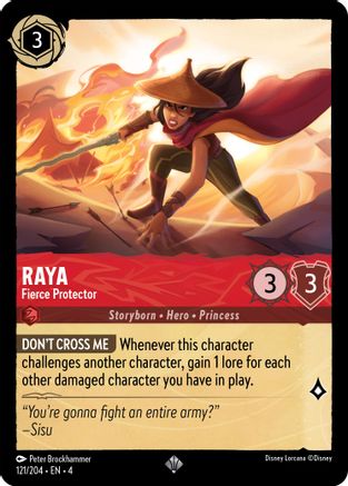 Raya - Fierce Protector (121/204) [Ursulas Return] - Deck Out Gaming