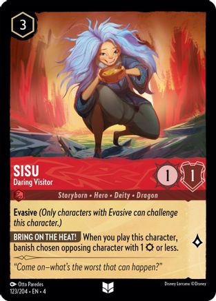 Sisu - Daring Visitor (123/204) [Ursulas Return] - Deck Out Gaming