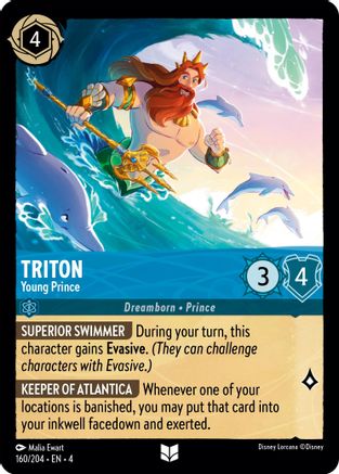 Triton - Young Prince (160/204) [Ursulas Return] - Deck Out Gaming