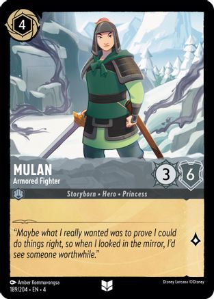 Mulan - Armored Fighter (189/204) [Ursulas Return] - Deck Out Gaming