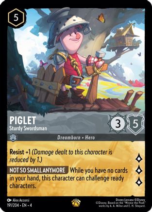 Piglet - Sturdy Swordsman (191/204) [Ursulas Return] - Deck Out Gaming