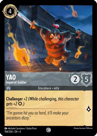 Yao - Imperial Soldier (194/204) [Ursulas Return] - Deck Out Gaming