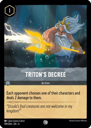 Triton's Decree (199/204) [Ursulas Return] Cold Foil - Deck Out Gaming