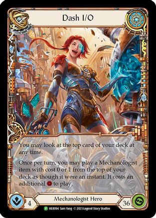 Dash I/O - HER094 (HER094) [Flesh and Blood: Promo Cards] Rainbow Foil - Deck Out Gaming