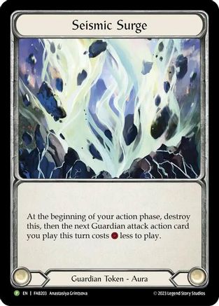 Seismic Surge - FAB203 (FAB203) [Flesh and Blood: Promo Cards] Cold Foil - Deck Out Gaming