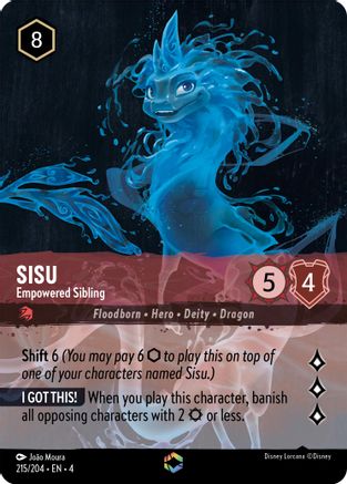 Sisu - Empowered Sibling (Enchanted) (215/204) [Ursulas Return] Holofoil - Deck Out Gaming