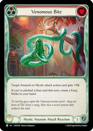 Venomous Bite (Red) (MST020) [Part the Mistveil] Rainbow Foil - Deck Out Gaming