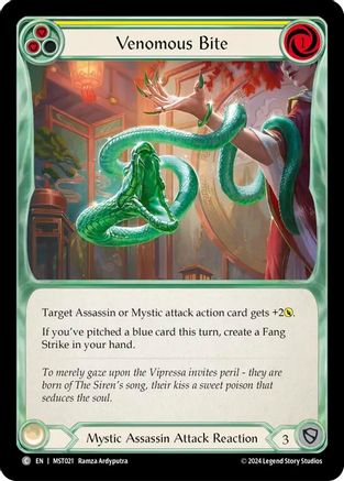 Venomous Bite (Yellow) (MST021) [Part the Mistveil] - Deck Out Gaming