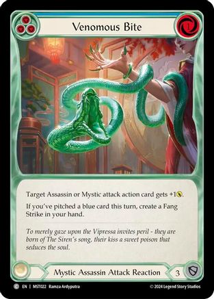 Venomous Bite (Blue) (MST022) [Part the Mistveil] - Deck Out Gaming