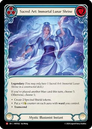 Sacred Art: Immortal Lunar Shrine // Inner Chi (MST032) [Part the Mistveil] - Deck Out Gaming