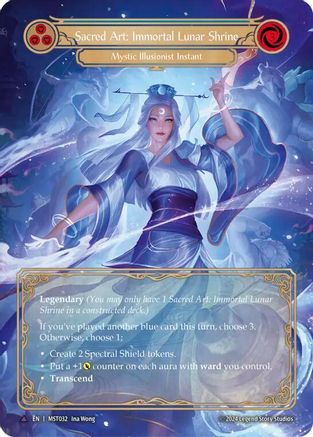 Sacred Art: Immortal Lunar Shrine // Inner Chi (Marvel) (MST032) [Part the Mistveil] Cold Foil - Deck Out Gaming