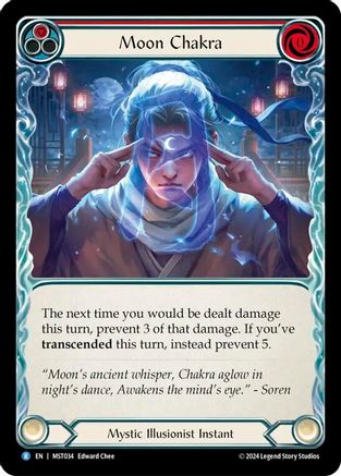 Moon Chakra (Red) (MST034) [Part the Mistveil] Rainbow Foil - Deck Out Gaming
