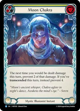 Moon Chakra (Yellow) (MST035) [Part the Mistveil] Rainbow Foil - Deck Out Gaming