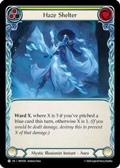 Haze Shelter (Yellow) (MST038) [Part the Mistveil] Rainbow Foil - Deck Out Gaming