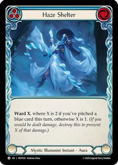 Haze Shelter (Blue) (MST039) [Part the Mistveil] Rainbow Foil - Deck Out Gaming