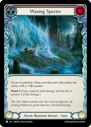 Waxing Specter (Red) (MST043) [Part the Mistveil] - Deck Out Gaming