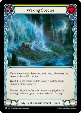 Waxing Specter (Yellow) (MST044) [Part the Mistveil] Rainbow Foil - Deck Out Gaming