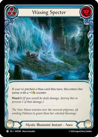 Waxing Specter (Blue) (MST045) [Part the Mistveil] - Deck Out Gaming