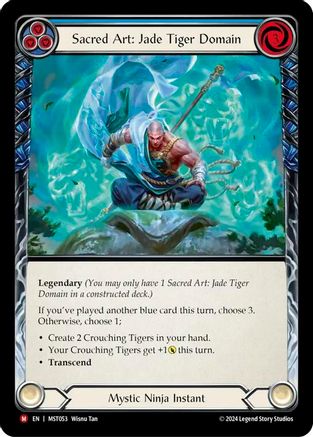 Sacred Art: Jade Tiger Domain // Inner Chi (MST053) [Part the Mistveil] - Deck Out Gaming