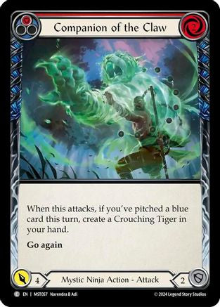 Companion of the Claw (Red) (MST057) [Part the Mistveil] Rainbow Foil - Deck Out Gaming