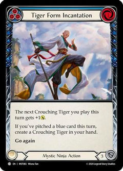 Tiger Form Incantation (Blue) (MST065) [Part the Mistveil] Rainbow Foil - Deck Out Gaming