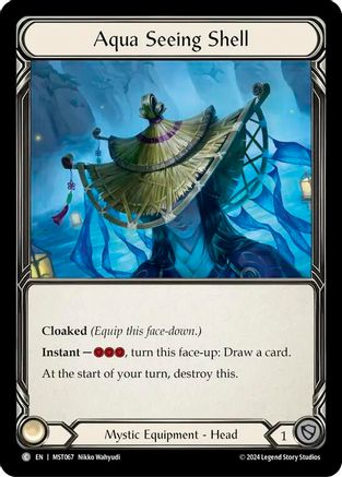 Aqua Seeing Shell (MST067) [Part the Mistveil] Cold Foil - Deck Out Gaming