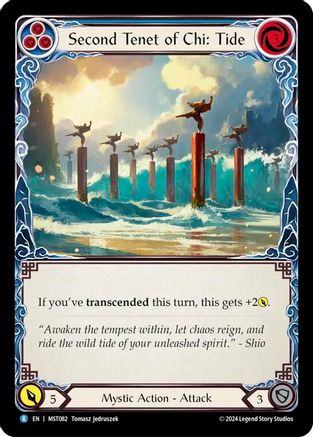 Second Tenet of Chi: Tide (MST082) [Part the Mistveil] Rainbow Foil - Deck Out Gaming