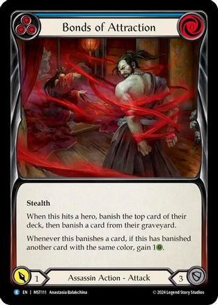 Bonds of Attraction (Blue) (MST111) [Part the Mistveil] - Deck Out Gaming