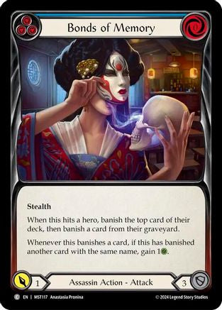 Bonds of Memory (Blue) (MST117) [Part the Mistveil] Rainbow Foil - Deck Out Gaming