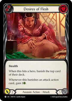 Desires of Flesh (Yellow) (MST119) [Part the Mistveil] Rainbow Foil - Deck Out Gaming