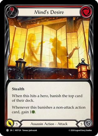 Mind's Desire (Red) (MST124) [Part the Mistveil] Rainbow Foil - Deck Out Gaming