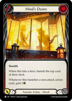 Mind's Desire (Yellow) (MST125) [Part the Mistveil] Rainbow Foil - Deck Out Gaming