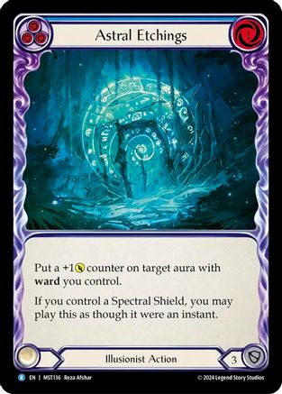 Astral Etchings (Blue) (MST136) [Part the Mistveil] - Deck Out Gaming