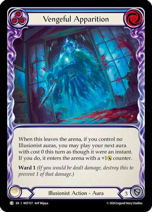 Vengeful Apparition (Blue) (MST157) [Part the Mistveil] - Deck Out Gaming