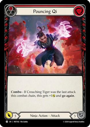 Pouncing Qi (Red) (MST182) [Part the Mistveil] - Deck Out Gaming