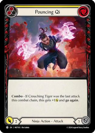 Pouncing Qi (Yellow) (MST183) [Part the Mistveil] - Deck Out Gaming