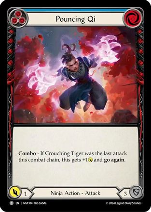 Pouncing Qi (Blue) (MST184) [Part the Mistveil] - Deck Out Gaming